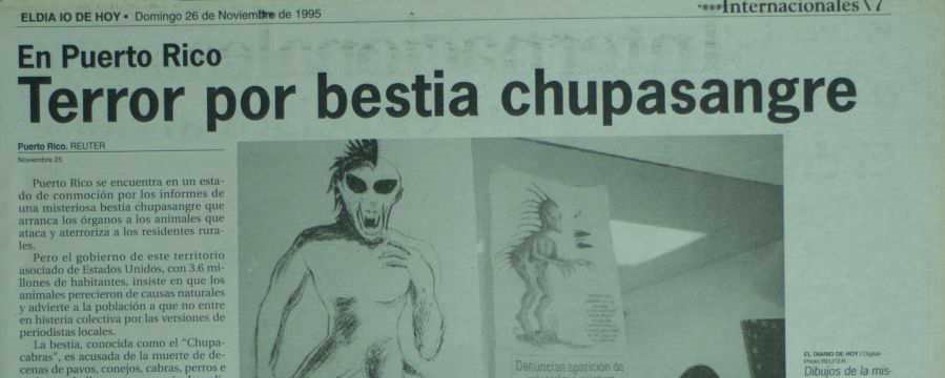 O Chupacabras em Porto Rico O Chupacabras em Porto Rico